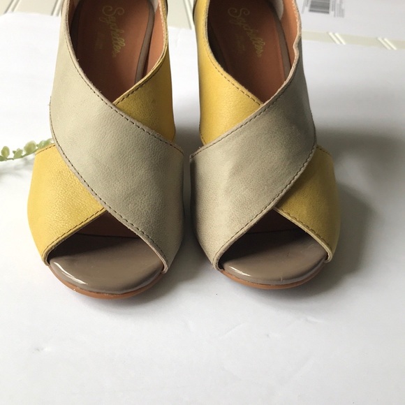Seychelles wedges yellow grey - Picture 2 of 9